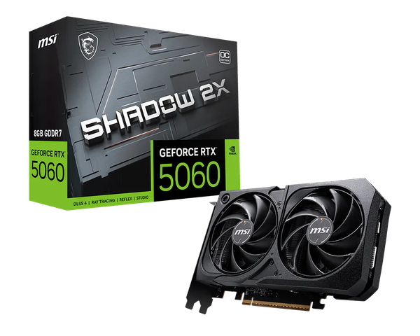 VGA MSI GeForce RTX 5060 8G SHADOW 2X OC GDDR7