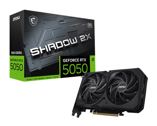 VGA MSI GeForce RTX 5050 8G SHADOW 2X OC GDDR6