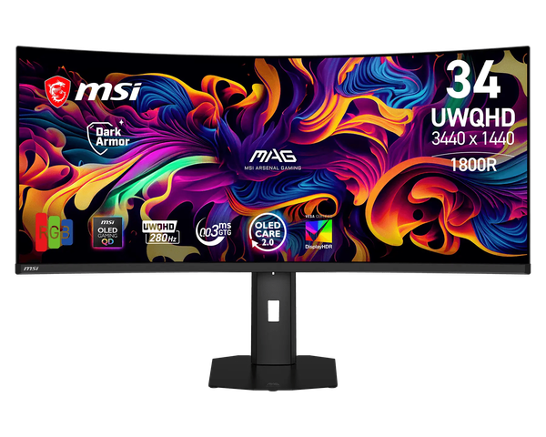 Màn hình cong MSI MAG 341CQP QD-OLED X28 34.18