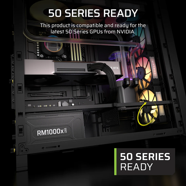 Nguồn máy tính Corsair RM1000x Shift 2025 ATX 3.1 & PCIe 5.1 - 80 Plus Gold - Full Modul - CP-9020300-NA