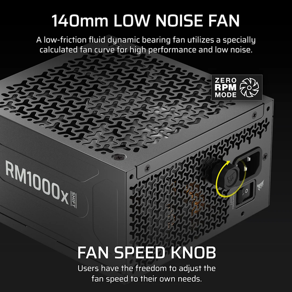 Nguồn máy tính Corsair RM1000x Shift 2025 ATX 3.1 & PCIe 5.1 - 80 Plus Gold - Full Modul - CP-9020300-NA