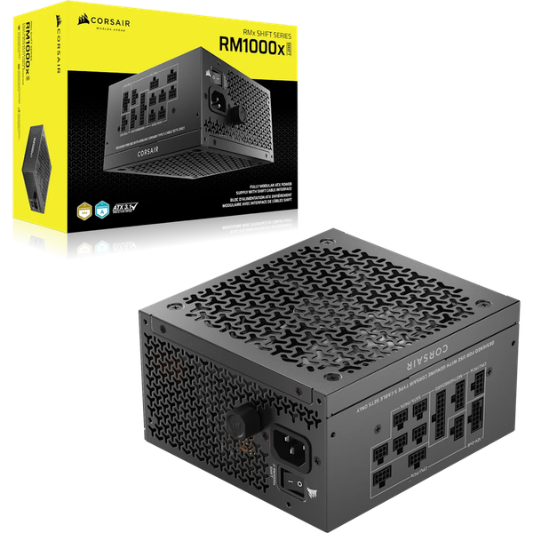 Nguồn máy tính Corsair RM1000x Shift 2025 ATX 3.1 & PCIe 5.1 - 80 Plus Gold - Full Modul - CP-9020300-NA