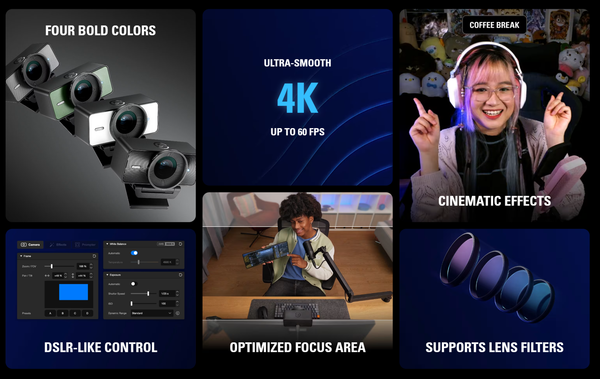 Webcam máy tính Elgato Facecam 4K 10WAF9901