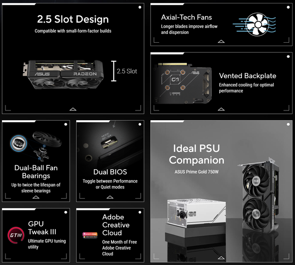 VGA ASUS Dual Radeon RX 9060 XT 8G GDDR6 DUAL-RX9060XT-8G