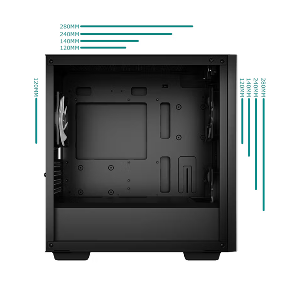 Case Deepcool MATREXX 40 3FS m-ATX - Black