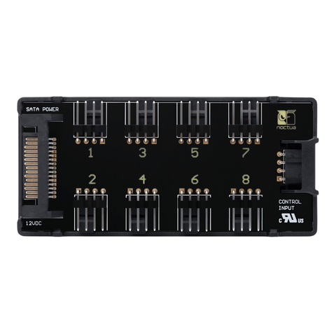 Noctua NA-FH1 8 Channel PWM Fan Hub for up to Eight 12V/5V 4-Pin PWM & 3-Pin Fans