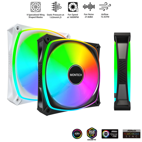Quạt máy tính Montech RX120 PRO