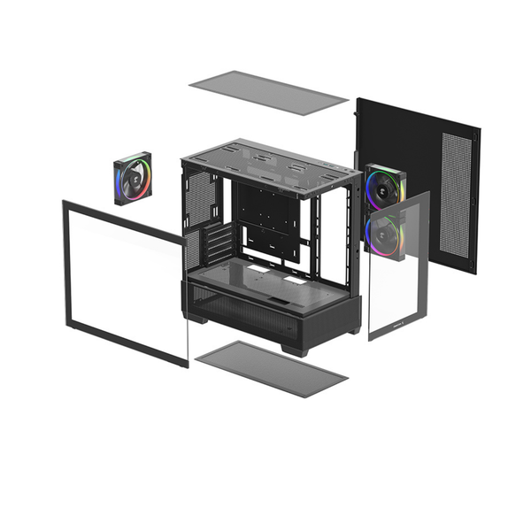Case Deepcool CG380 3F - Black