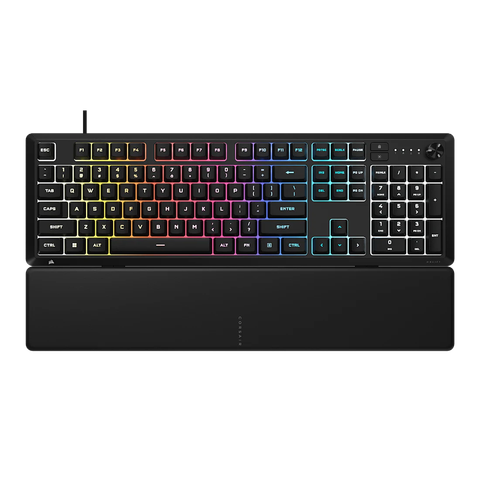 Bàn Phím Gaming Corsair SKIFF 100 RGB CH-9226H65-NA – Full Size, IP53, Núm Xoay Đa Chức Năng