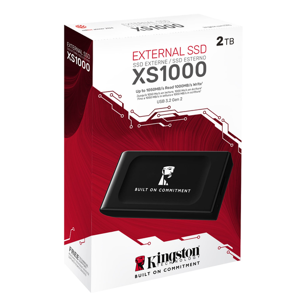 Ổ cứng SSD di động Kingston XS1000 1TB 2TB USB Type-C to USB A 3.2 Gen 2x2 1050/1000MB/s