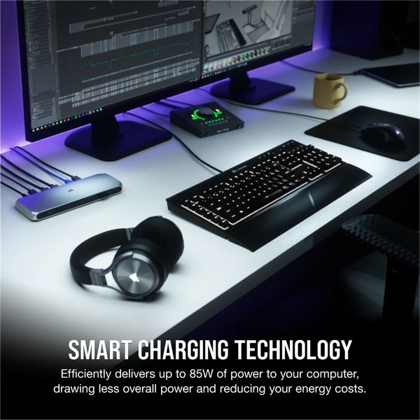 Thiết bị mở rộng cổng kết nối Corsair TBT100 Thunderbolt 3 Dock CU-9000001-NA