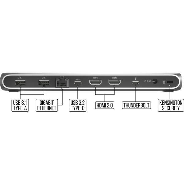 Thiết bị mở rộng cổng kết nối Corsair TBT100 Thunderbolt 3 Dock CU-9000001-NA