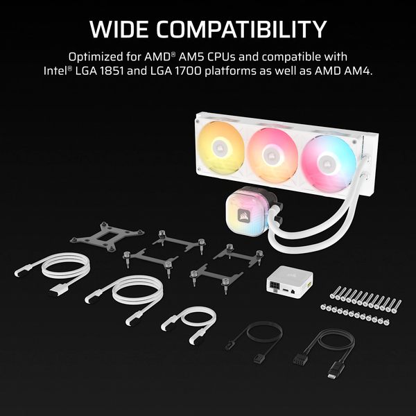 Tản nhiệt nước Corsair iCUE LINK TITAN II 360 RX RGB White CW-9061038-WW