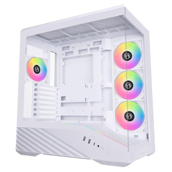 Vỏ case máy tính Lian Li V100 gồm 4 fan 120mm RGB White - V100RW
