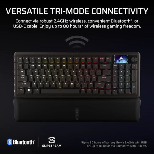 Bàn phím không dây Corsair VANGUARD 96-MLX Plasma-BLK RGB CH-91F901E-NA