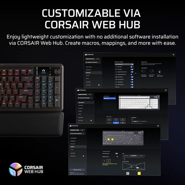 Bàn phím không dây Corsair VANGUARD 96-MLX Plasma-BLK RGB CH-91F901E-NA