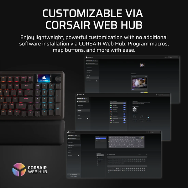 Bàn phím Corsair VANGUARD 96-MLX Quantum-BLK-RGB CH-91E901H-NA