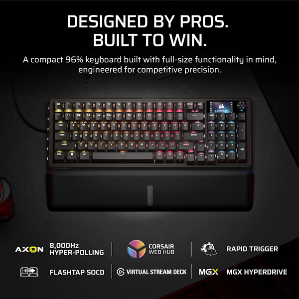 Bàn phím Corsair VANGUARD PRO 96-MGX Hyperdrive-BLK-RGB CH-91E911G-NA