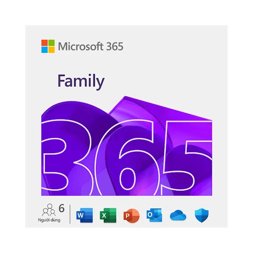Phần mềm Microsoft 365 Family AllLng Sub PK Lic 1YR Online APAC EM C2R NR EP2-36890