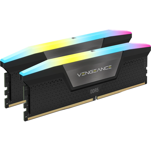 Ram PC Corsair DDR5 6400MHz 128GB 2x64GB VENGEANCE RGB Black Heatspreader CMH128GX5M2B6400C42