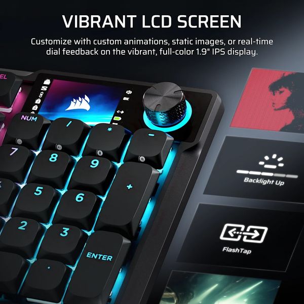 Bàn phím không dây Corsair VANGUARD AIR 99-CSR LP OPX-BLK RGB CH-91HA01B-NA