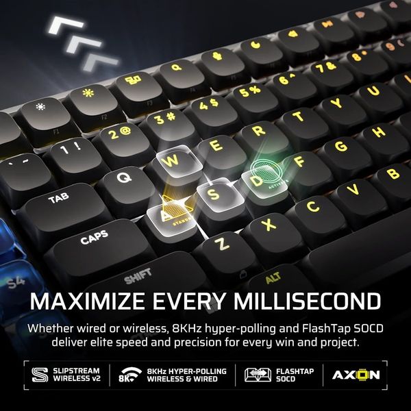 Bàn phím không dây Corsair VANGUARD AIR 99-CSR LP OPX-BLK RGB CH-91HA01B-NA