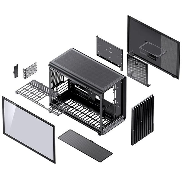 Case Jonsbo D33 Black Micro-ATX