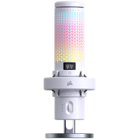 Micro Corsair VOXARA USB Gaming Condenser White CA-9011407-WW – 32-bit/192kHz, OLED, RGB