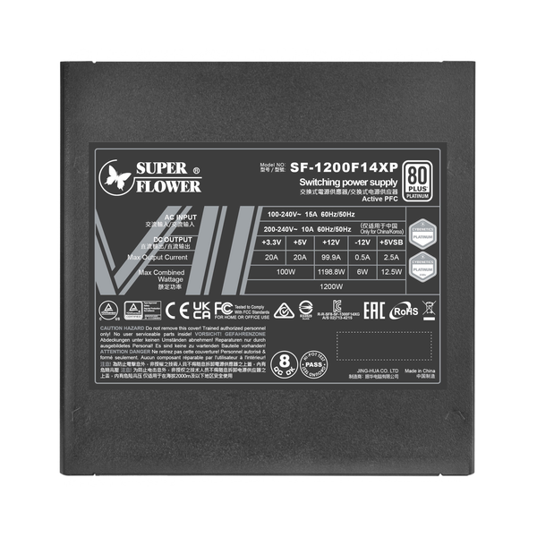 Nguồn máy tính Super Flower LEADEX VII Platinum PRO 1200W ATX 3.1 SF-1200F14XP
