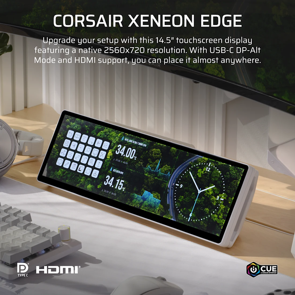 Màn hình cảm ứng Corsair XENEON EDGE White 14.5