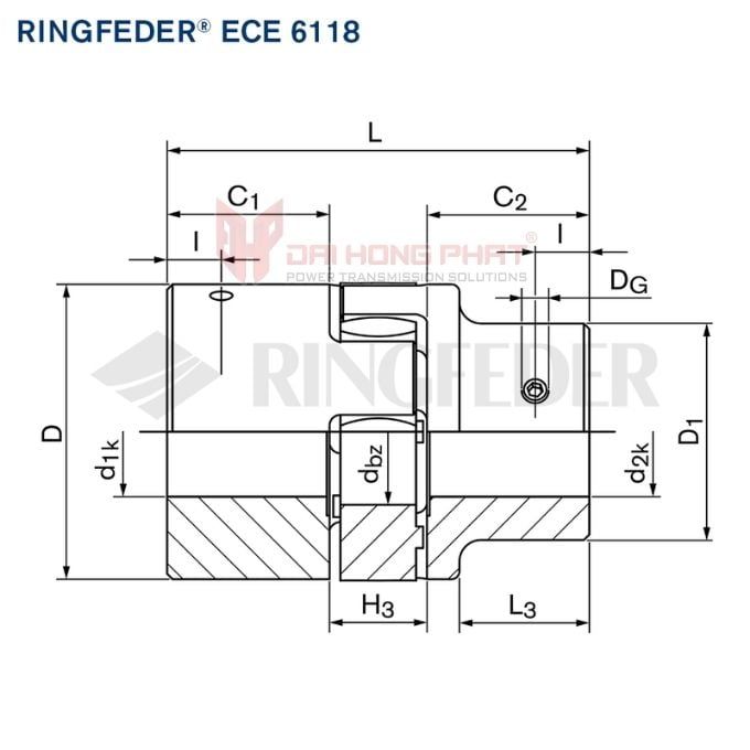  Elastomer Jaw Coup­lings ECE 6118 