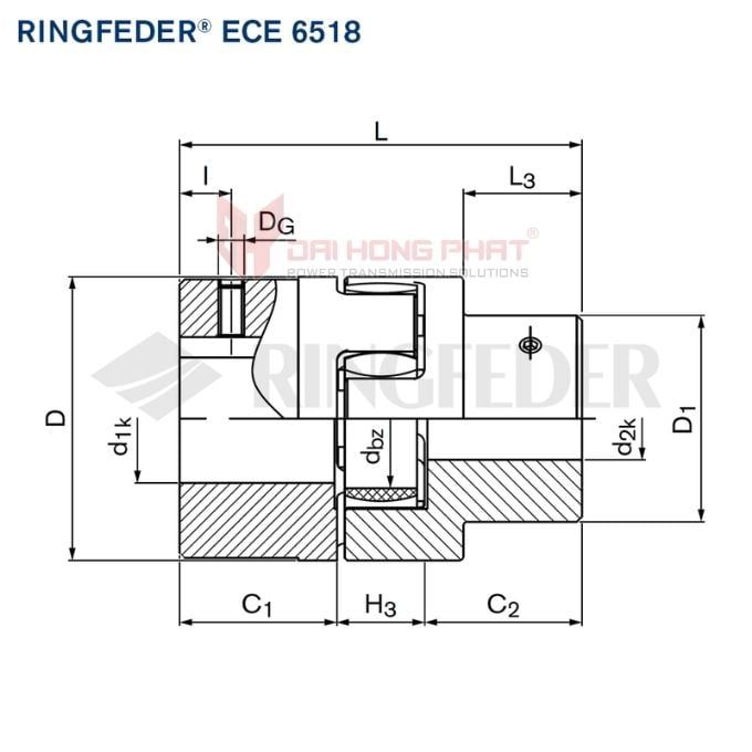  Elastomer Jaw Couplings ECE 6518 