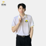  Áo thun polo Tennis trắng phối bo sọc vàng - Thể thao 07 
