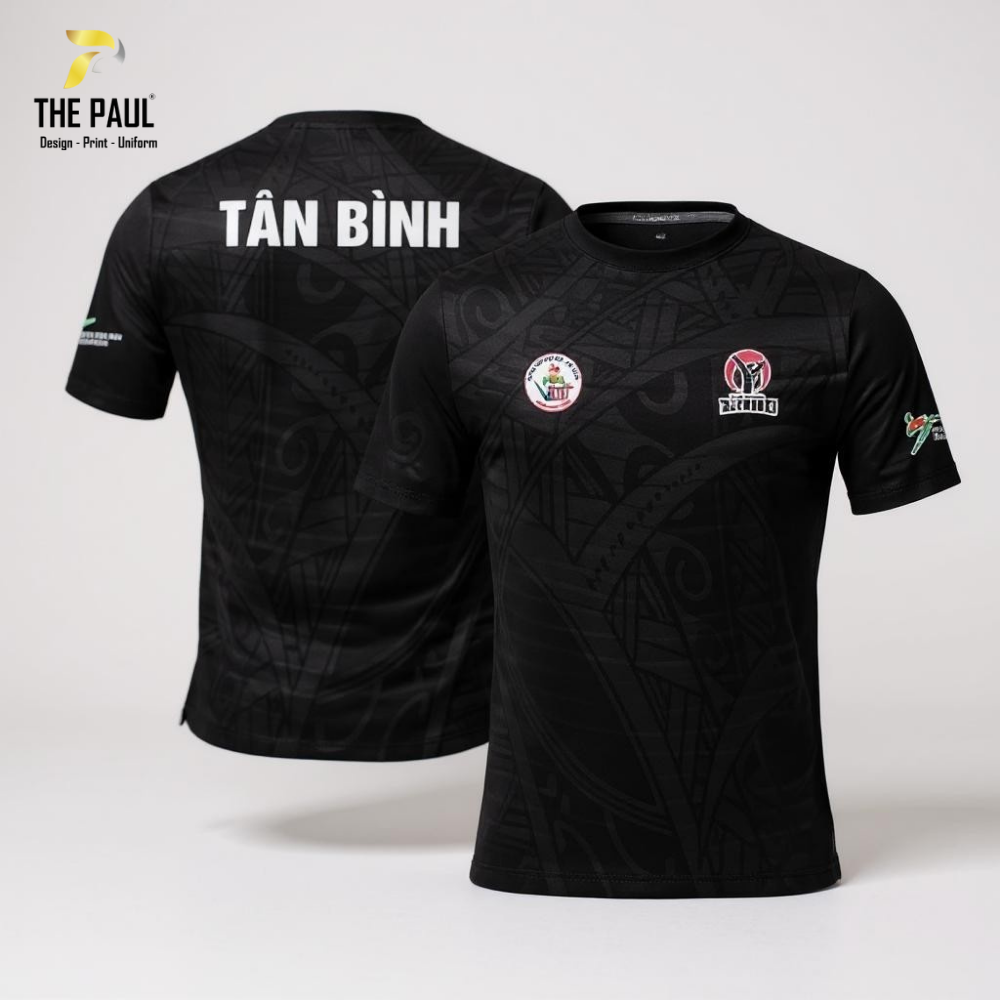  Áo thun cổ tròn Raplan chuyển nhiệt Taekwondo Tân Bình 