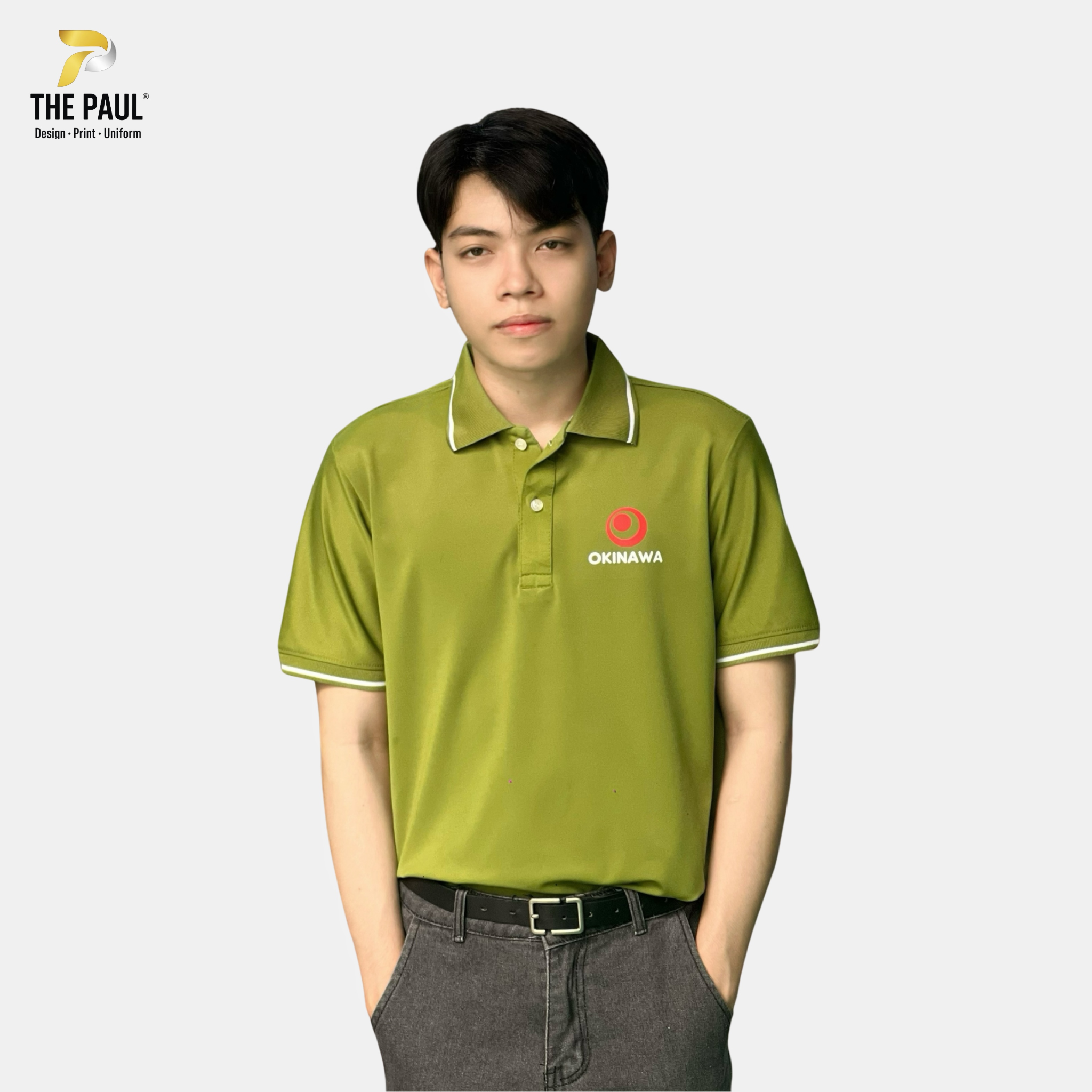  Áo thun polo xanh dưa cải - Đồng phục doanh nghiệp 01 