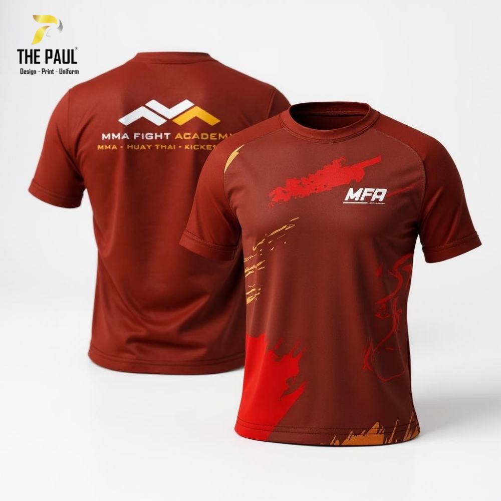  Áo thun cổ tròn Raplan chuyển nhiệt MMA Fight Academy 