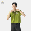 Áo thun polo phối màu xanh rêu - Đồng phục doanh nghiệp 12