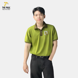  Áo thun polo phối màu xanh rêu - Đồng phục doanh nghiệp 12 