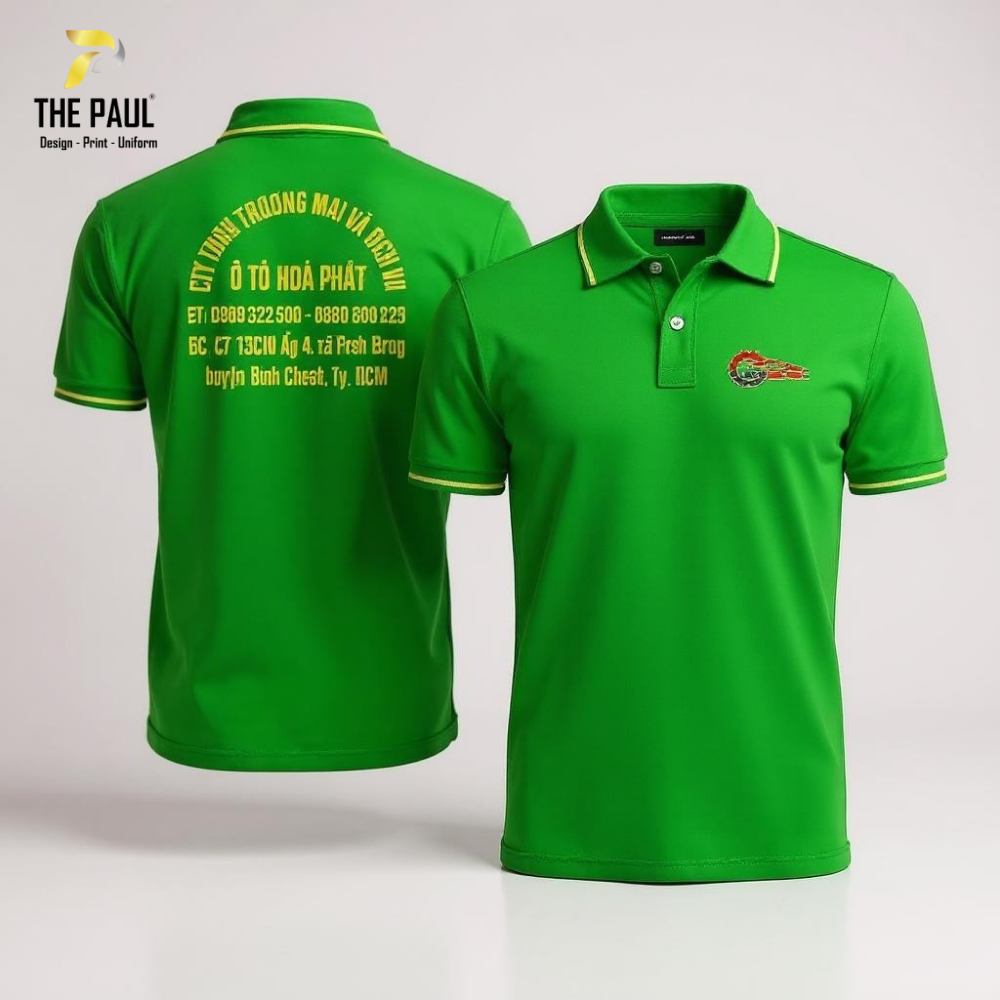  Áo thun cổ trụ Oto Hòa Phát 