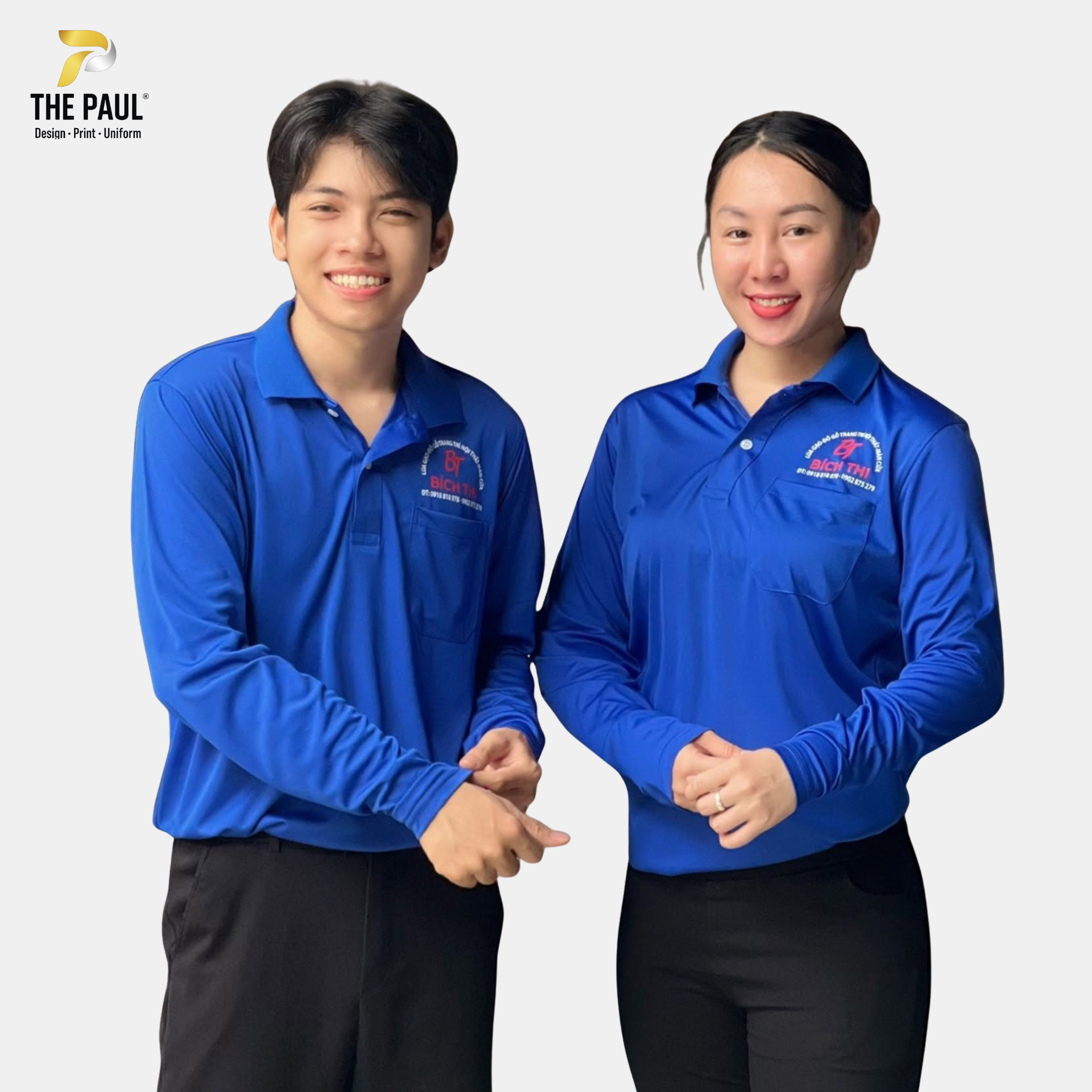  Áo thun polo tay dài Bích Thi - Đồng phục ngoài trời 