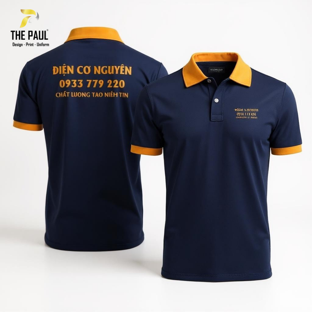  Áo thun cổ trụ Điện Cơ Nguyên 