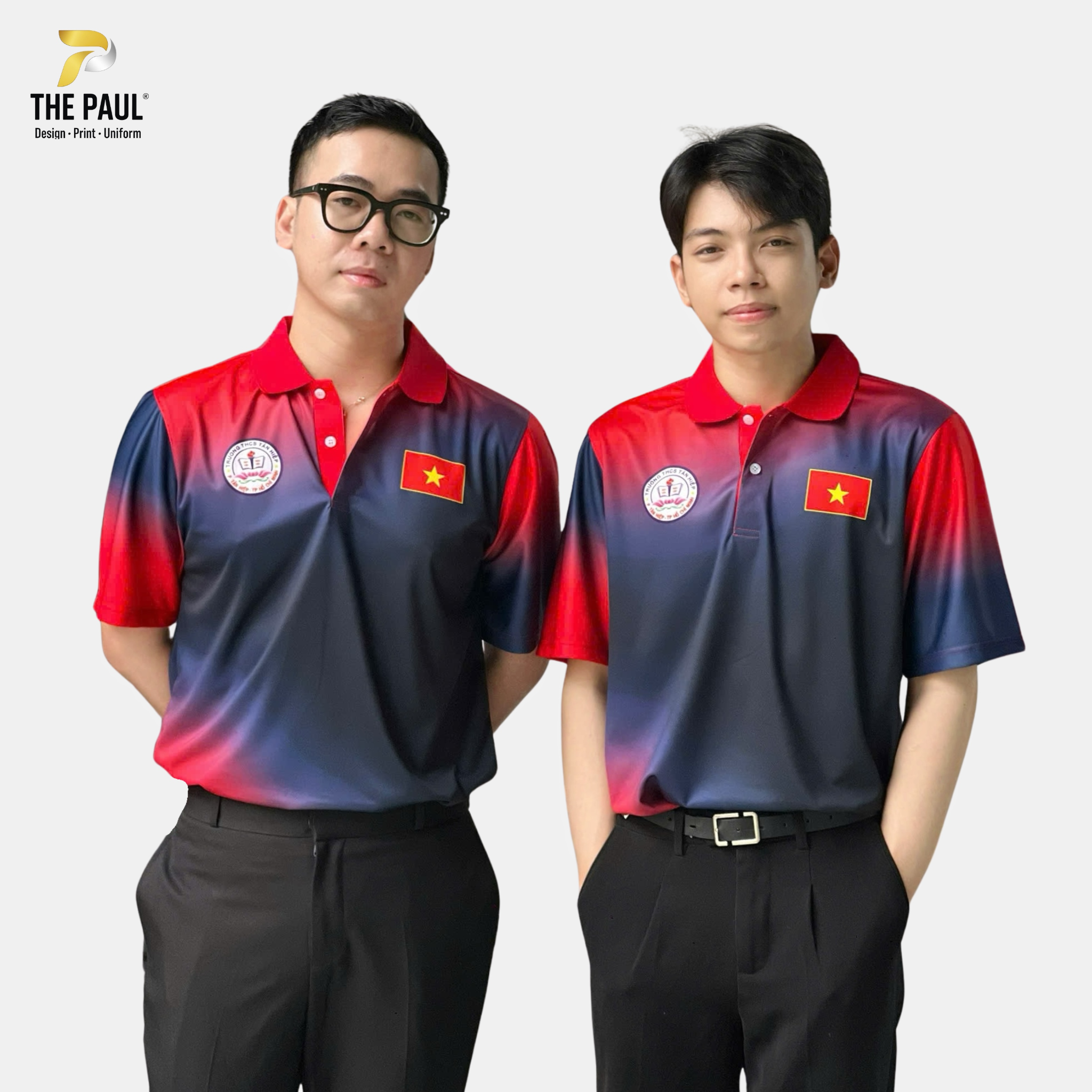  Áo thun polo Teakwondo phối xanh đỏ - Thể thao 02 