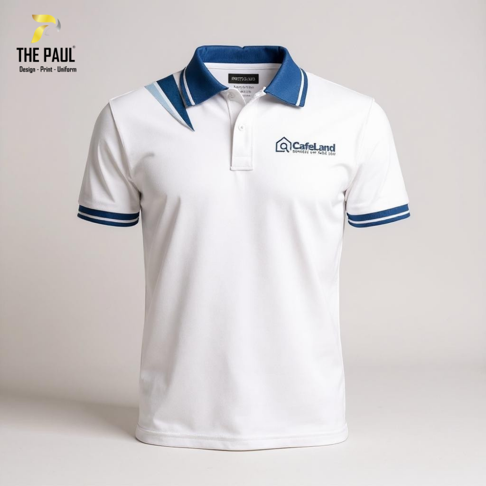  Áo thun cổ trụ doanh nghiệp Cafeland 