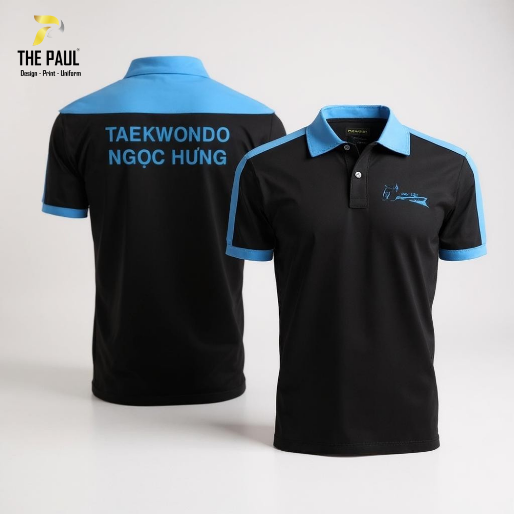  Áo thun cổ trụ Taekwondo Ngọc Hưng 