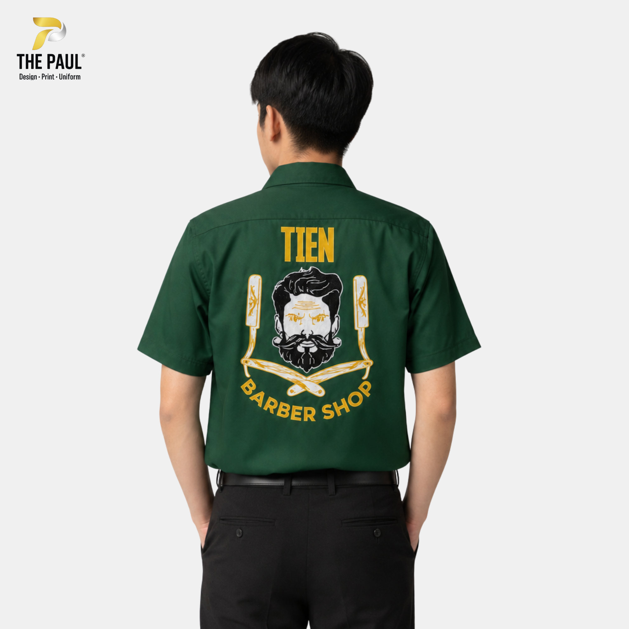  Áo sơ mi tay ngắn TIEN BARBER SHOP 