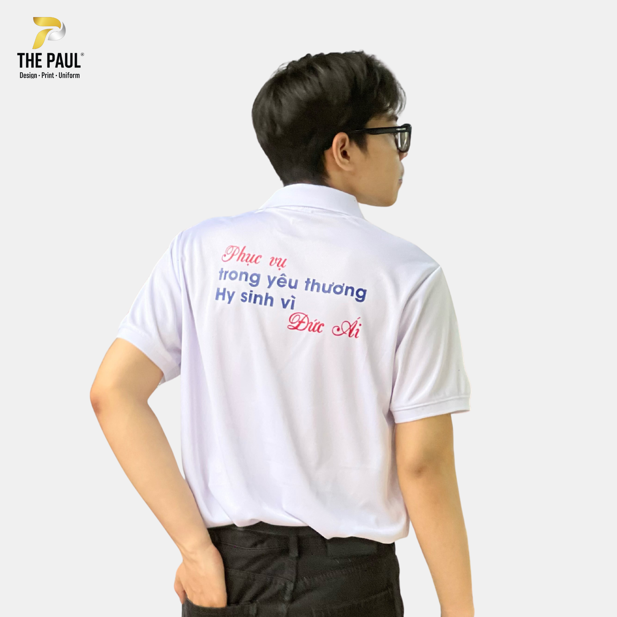  Áo polo Phòng Khám nhân ái - Áo thun cotton 