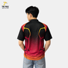  Áo thun cổ lãnh tụ bi-da đỏ cam 