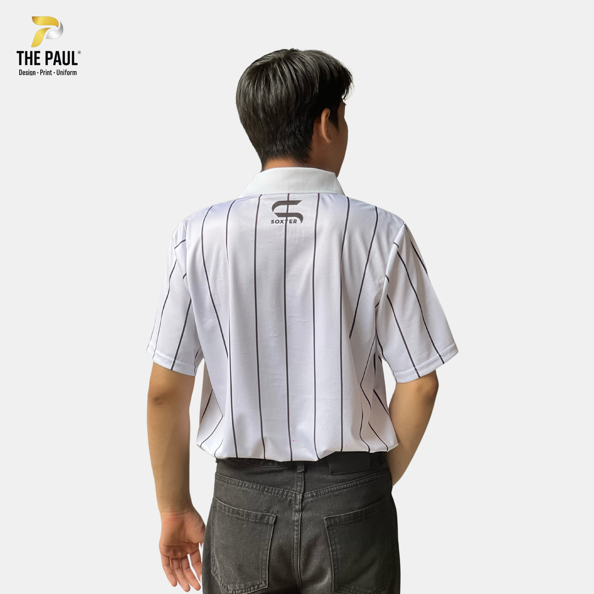  Áo thun polo Pickleball phối xanh, trắng - Thể thao 03 