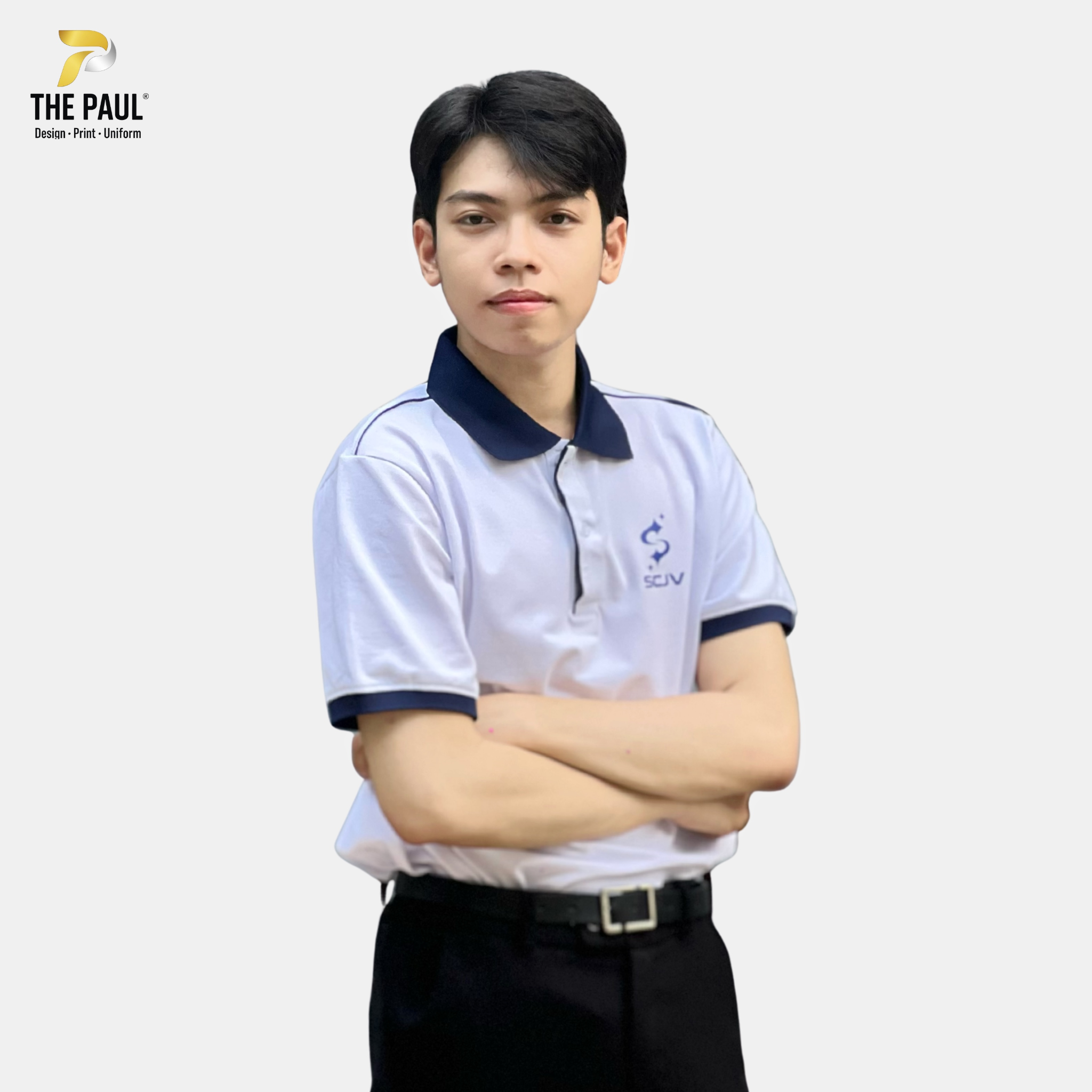  Áo thun polo trụ lệch SCJV - Đồng phục doanh nghiệp 05 