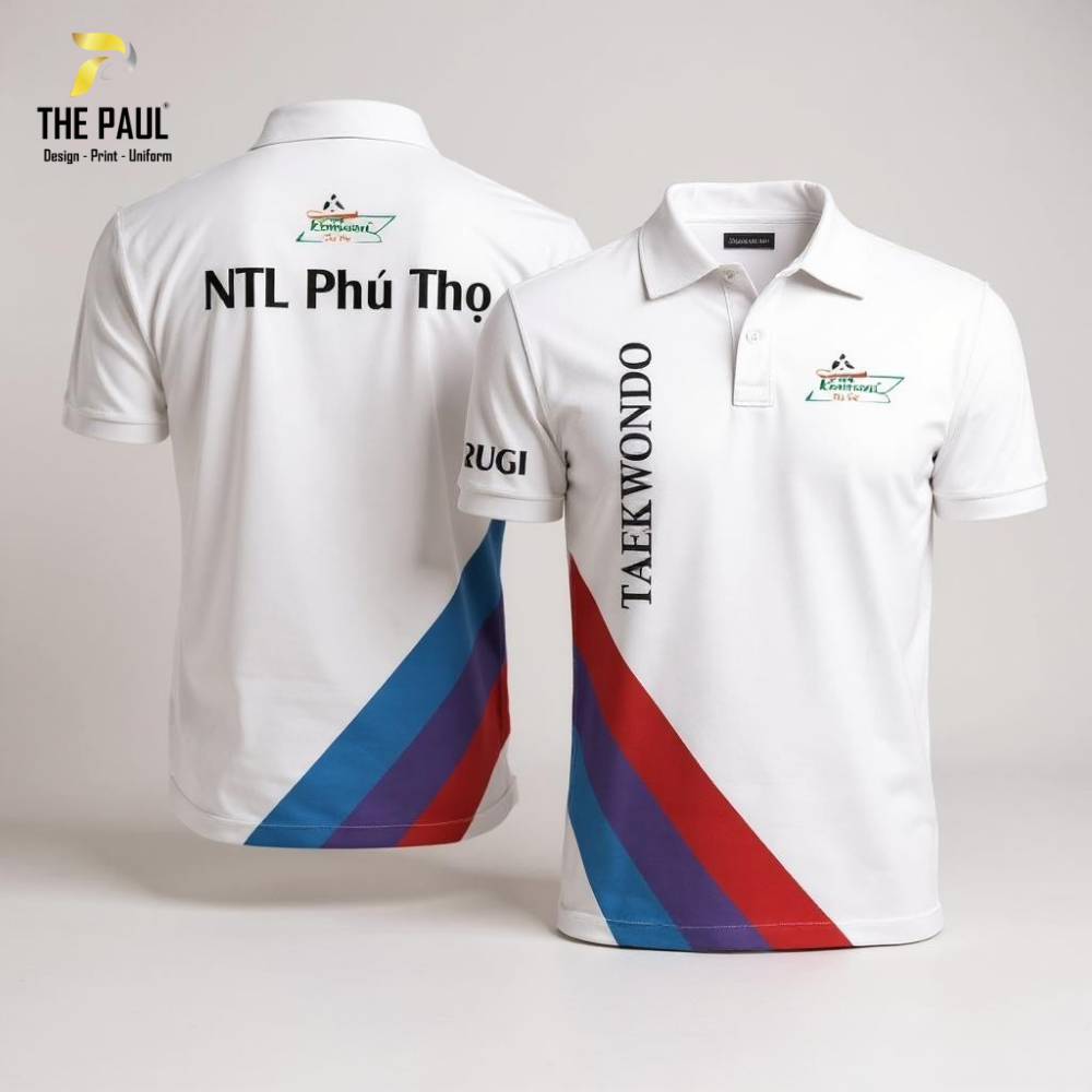  Áo thun cổ trụ chuyển nhiệt Taekwondo Quảng Ninh 